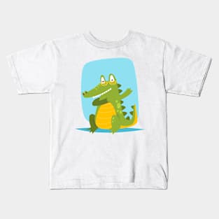 The alligator crocodile returns its inclusion Kids T-Shirt